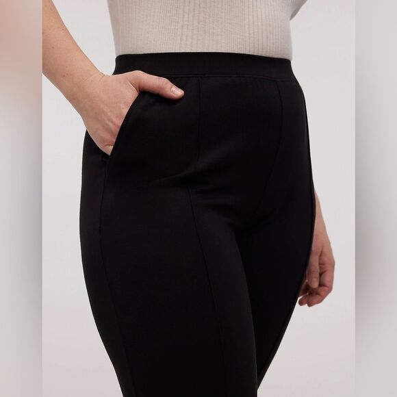 NWT Madewell Lightweight Ponte Kickflare Legging Pants in True Black - Picture 3 of 10